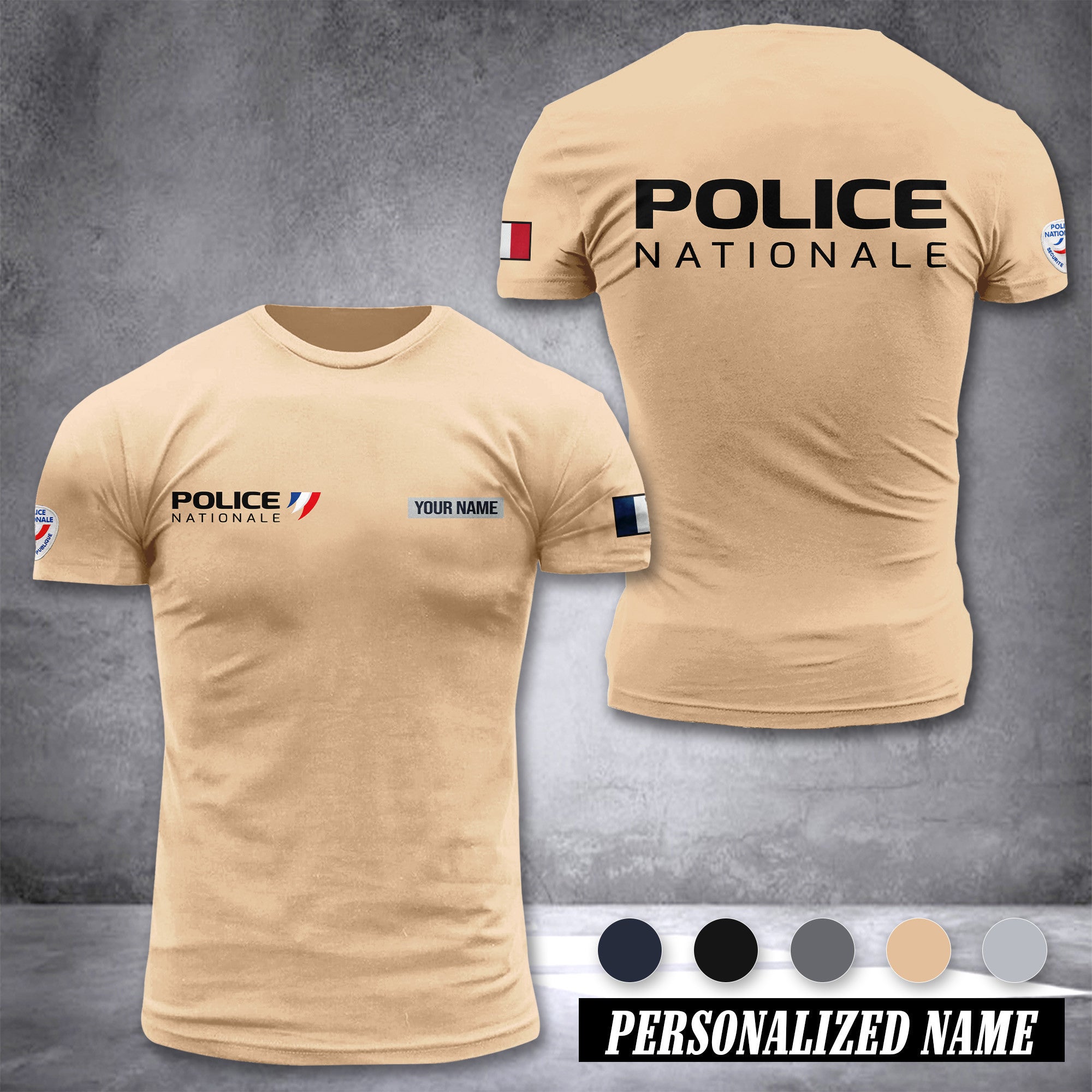 Police Nationale customize ranking T-shirt 26