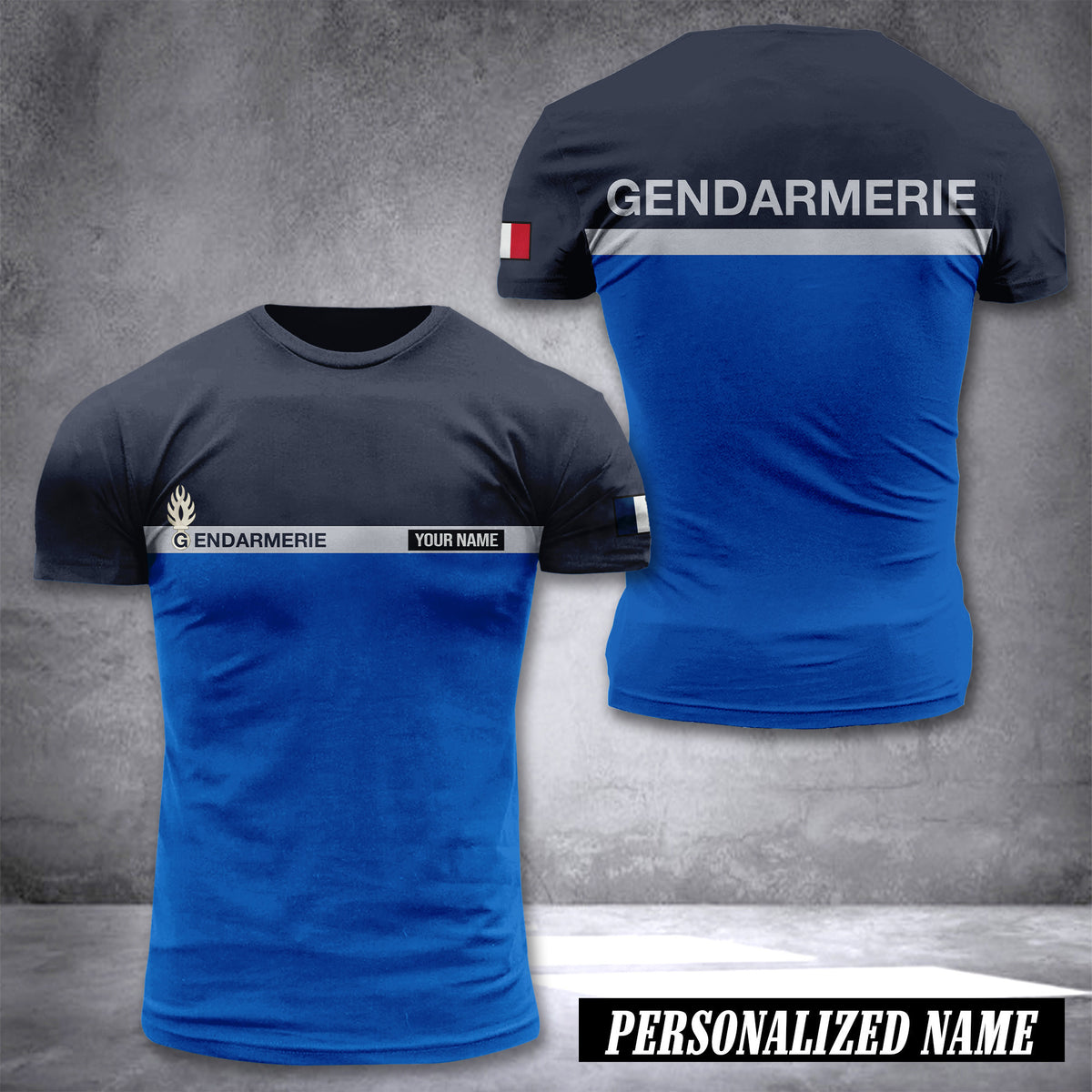 Gendarmerie Nationale customize T-shirt back 26