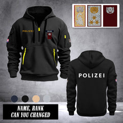 Polizei Austria customize Hoodie Half Zipper Ranking