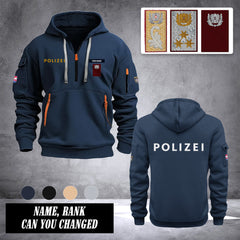 Polizei Austria customize Hoodie Half Zipper Ranking
