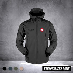 Soldier Austria Shark Skin Softshell Jacket Men Outdoor Windproof Hooded Coat Windbreaker Thermal Fleece Hiking Customize