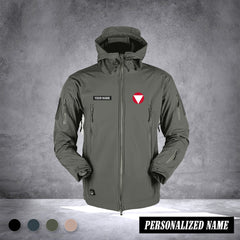 Soldier Austria Shark Skin Softshell Jacket Men Outdoor Windproof Hooded Coat Windbreaker Thermal Fleece Hiking Customize