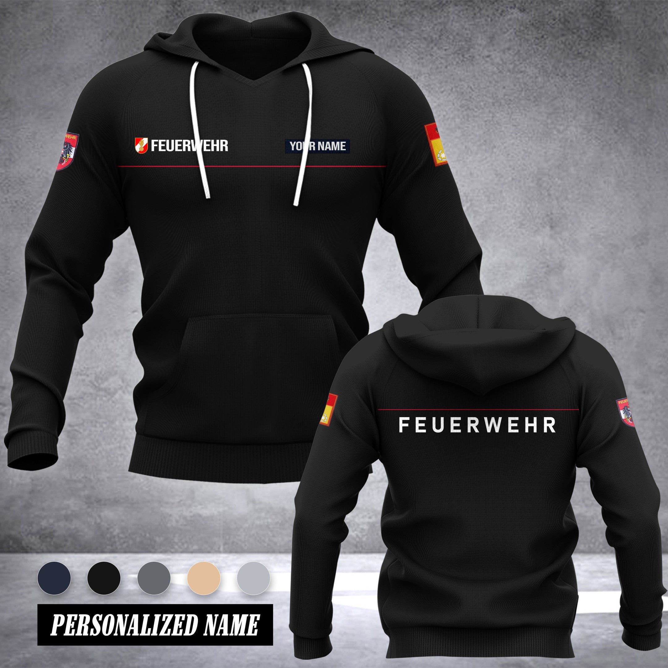 Firefighter Austria ranking customize hoodie 875