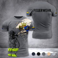 Firefighter Essen Germany customize T-shirt 3d 297