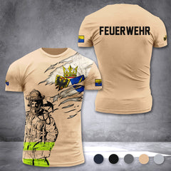 Firefighter Essen Germany customize T-shirt 3d 297