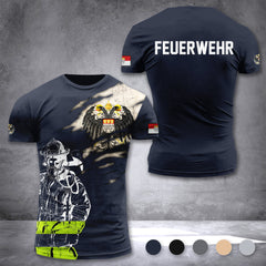 Firefighter Cologne Germany customize T-shirt 3d 297