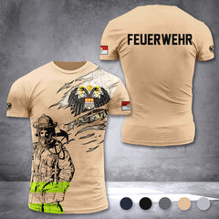 Firefighter Cologne Germany customize T-shirt 3d 297