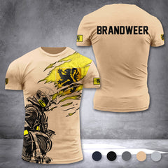 Firefighter Flemish Belgium customize T-shirt 3d 297