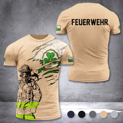 Firefighter Fürth Germany customize T-shirt 3d 168