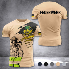 Firefighter Gera Germany customize T-shirt 3d 168