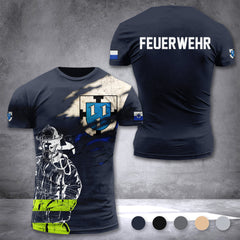 Firefighter Bottrop Germany customize T-shirt 3d 168