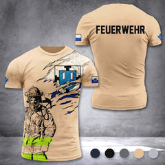 Firefighter Bottrop Germany customize T-shirt 3d 168