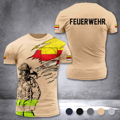 Firefighter Münster Germany customize T-shirt 3d 168