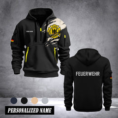 Firefighter Germany customize Hoodie Half Zipper 0909
