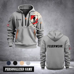 Firefighter Austria customize Hoodie Half Zipper 0909