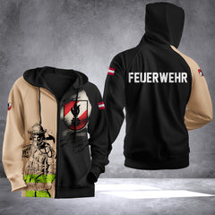 Firefighter Austria Fleece Zipper Hoodie 129