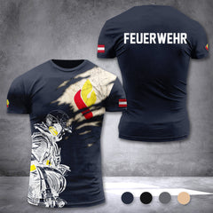 Firefighter Kärnten Carinthia Austria customize T-shirt 3d 139