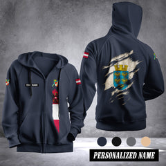 Firefighter Lower Austria Fleece Zipper Hoodie 1392