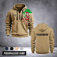 Firefighter Nordrhein-Westfalen Germany customize Hoodie Half Zipper 0909