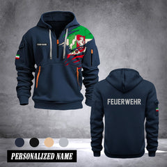 Firefighter Nordrhein-Westfalen Germany customize Hoodie Half Zipper 0909