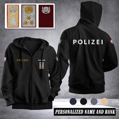Polizei Austria Fleece Zipper Hoodie 1392