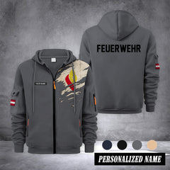 Firefighter Kärnten Austria customize Zipper cardigan jacket 0909