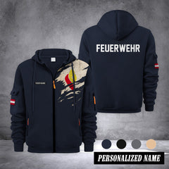 Firefighter Kärnten Austria customize Zipper cardigan jacket 0909