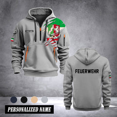 Firefighter Nordrhein Westfalen Germany customize Hoodie Half Zipper 0909