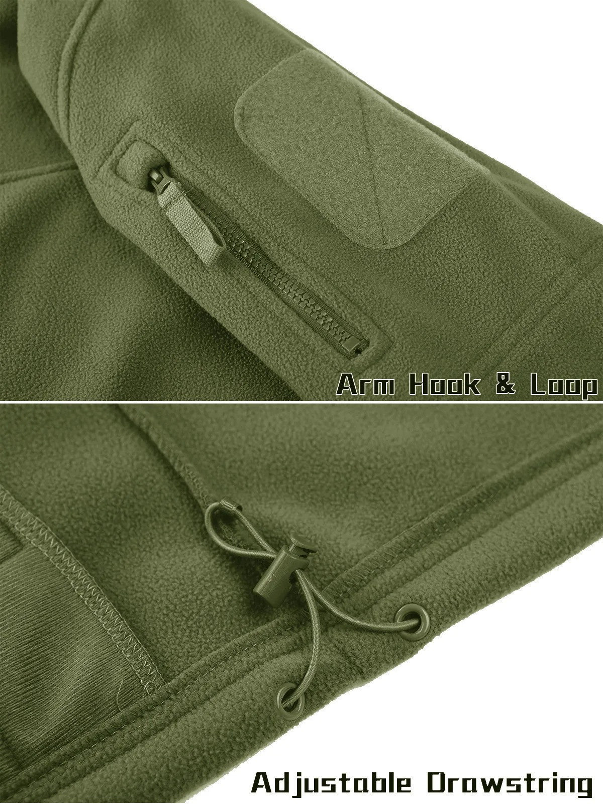 Soldier Austria Fleecejacke – Warme Thermojacke für Damen & Herren, Arbeitsjacke mit Zipper-Taschen, Ideal für Wandern, Training & Outdoor