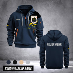 Firefighter Munich Germany customize Hoodie Half Zipper 0909