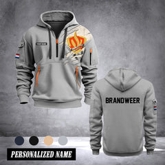 Brandweer customize Hoodie Half Zipper 0909