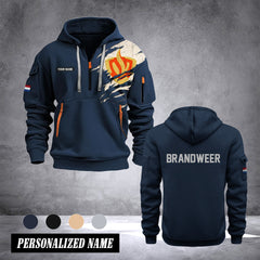 Brandweer customize Hoodie Half Zipper 0909