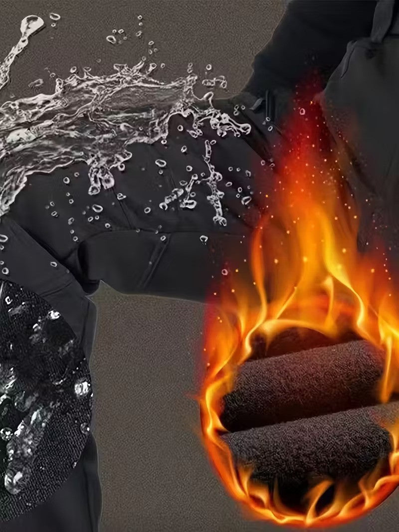 Firefighter France Pantalon cargo en polaire pour homme – Avec poches à rabat, coupe droite, chaud et confortable pour le travail et les activités de plein air.