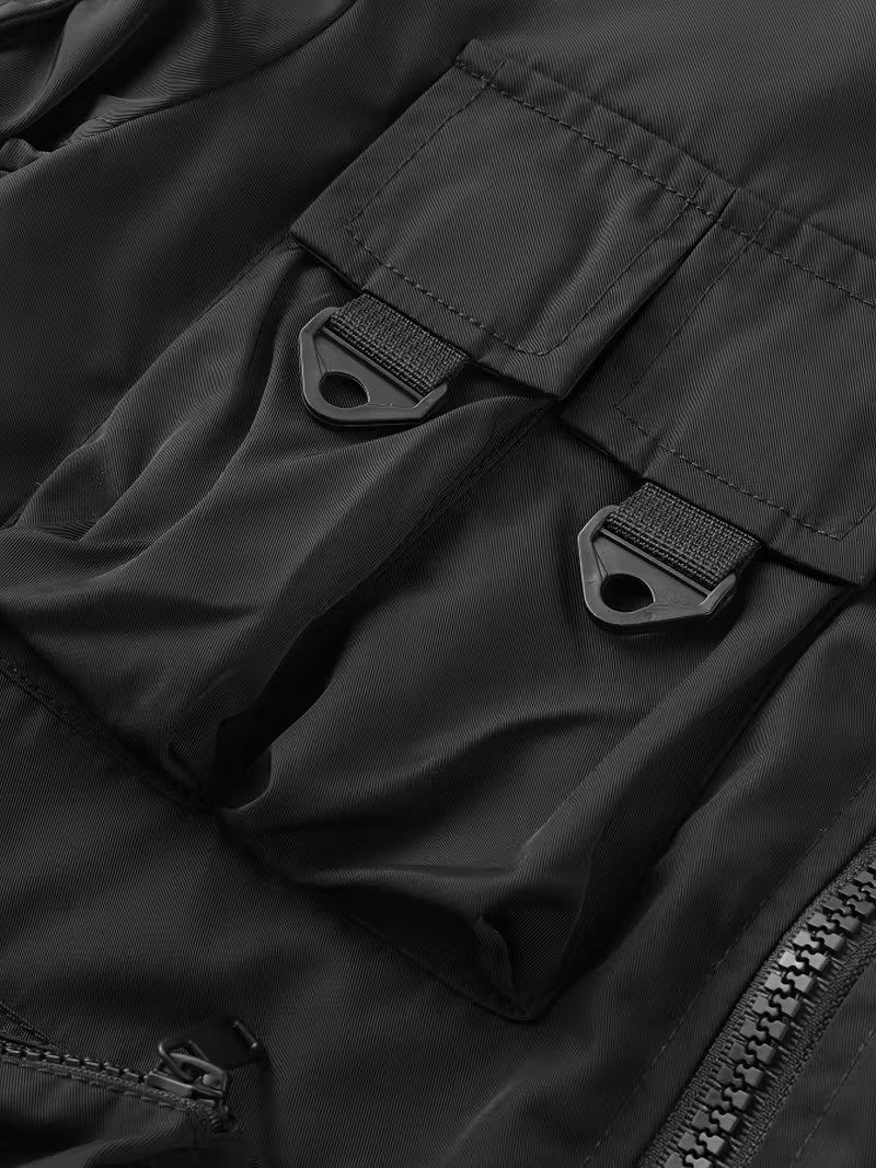 Firefighter Germany custom Herren Bomberjacke – Leichtes Arbeitsjacke mit Stehkragen und Mehreren Taschen
