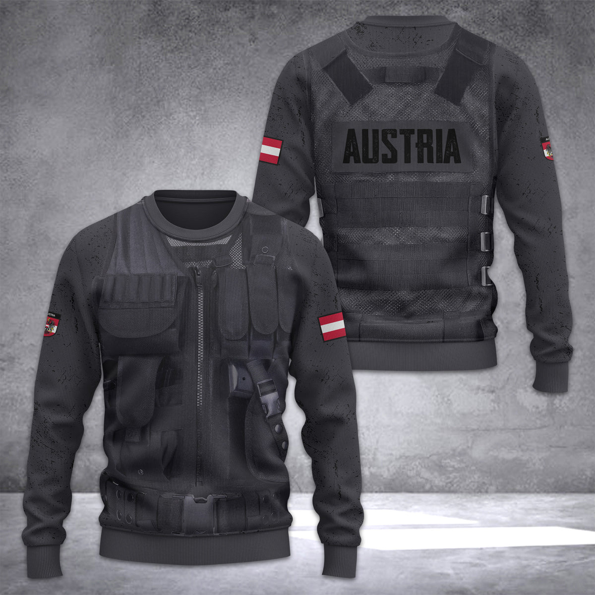 Austria tatical Ugly Sweater Customize 3d printed