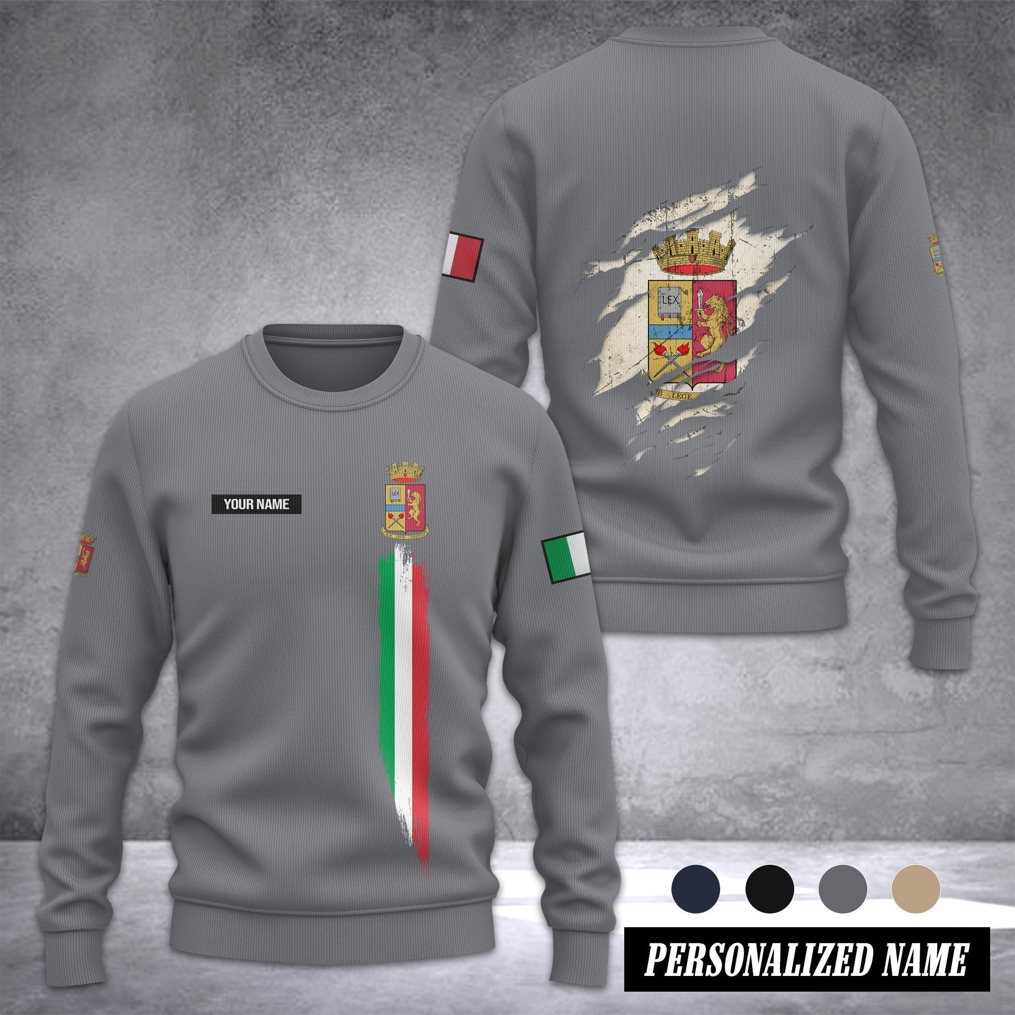Polizia Di Stato Ugly Sweater Customize 3d printed 2