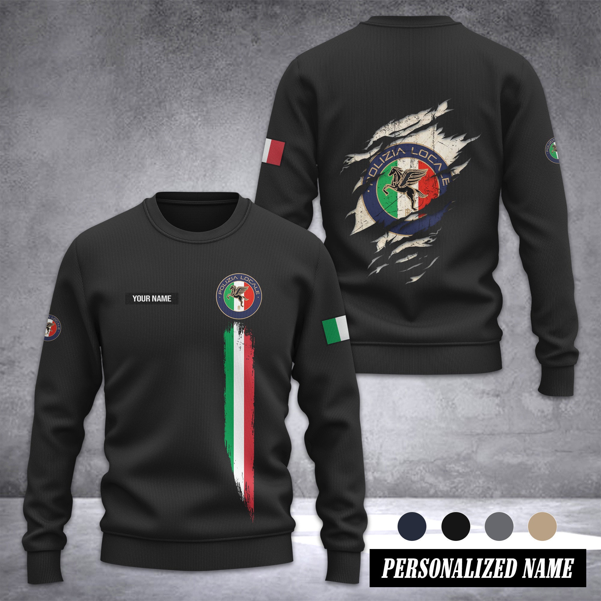 Polizia Locale Sweater Customize 3d printed 2