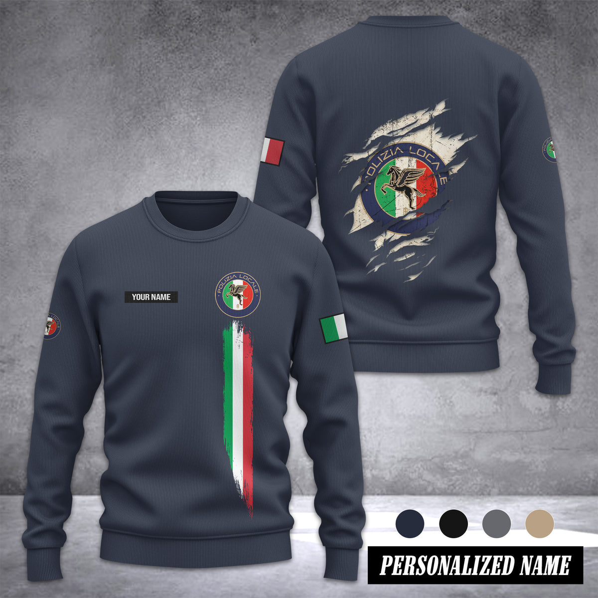 Polizia Locale Sweater Customize 3d printed 2