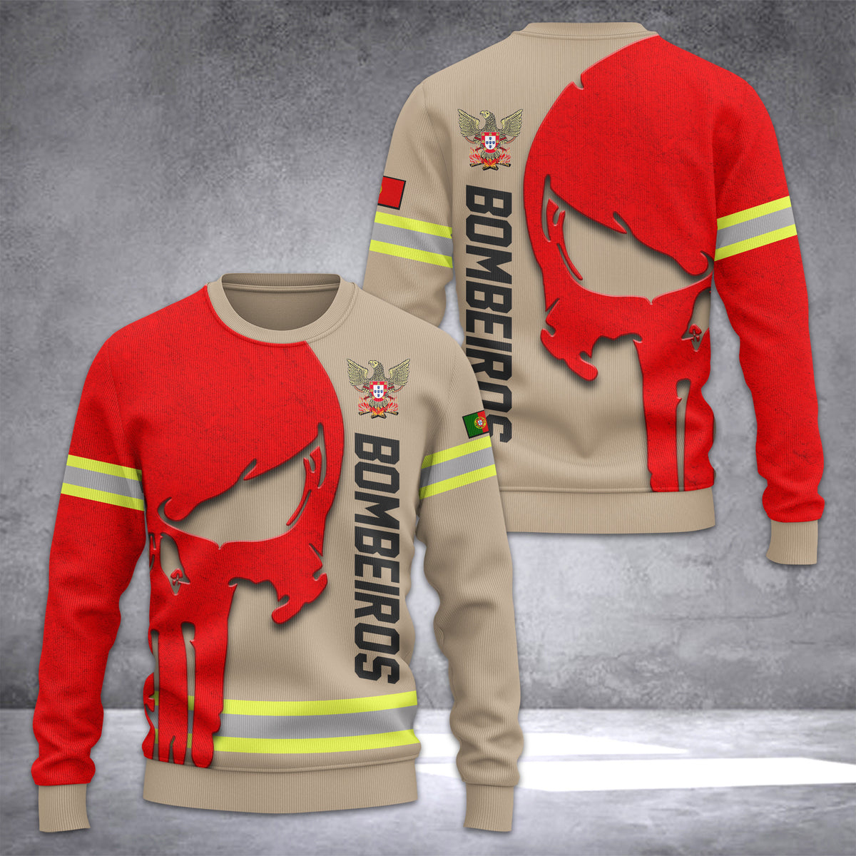 Firefighter Portugal Ugly Sweater Customize 3d printed CDR