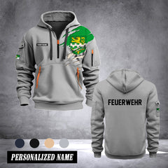 Firefighter Bergisch Gladbach Germany customize Hoodie Half Zipper 0909