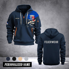 Firefighter Oberhausen Germany customize Hoodie Half Zipper 0909
