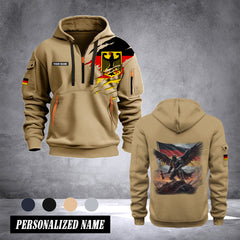 Firefighter Germany customize Hoodie Half Zipper eagle