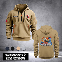 Firefighter Austria customize Hoodie Half Zipper DPE