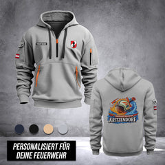 Firefighter Austria customize Hoodie Half Zipper DPE