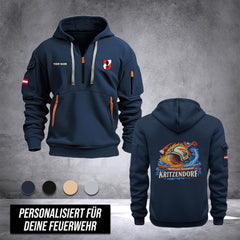 Firefighter Austria customize Hoodie Half Zipper DPE