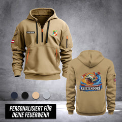 Firefighter Lower Austria customize Hoodie Half Zipper DPE