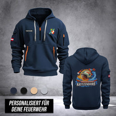 Firefighter Lower Austria customize Hoodie Half Zipper DPE