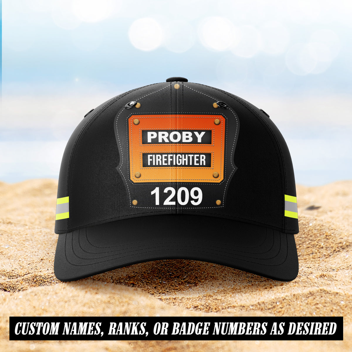 Firefigter customize cap 3d printed 2210