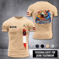 Firefighter Austria customize T-shirt 3d DPE