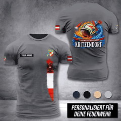 Firefighter Lower Austria customize T-shirt 3d DPE